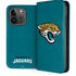 NFL Jacksonville Jaguars Teal Distressed iPhone 15 Pro Folio Case
